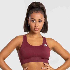 Women's Best Power Seamless Sports Bra, Large, Burgundy